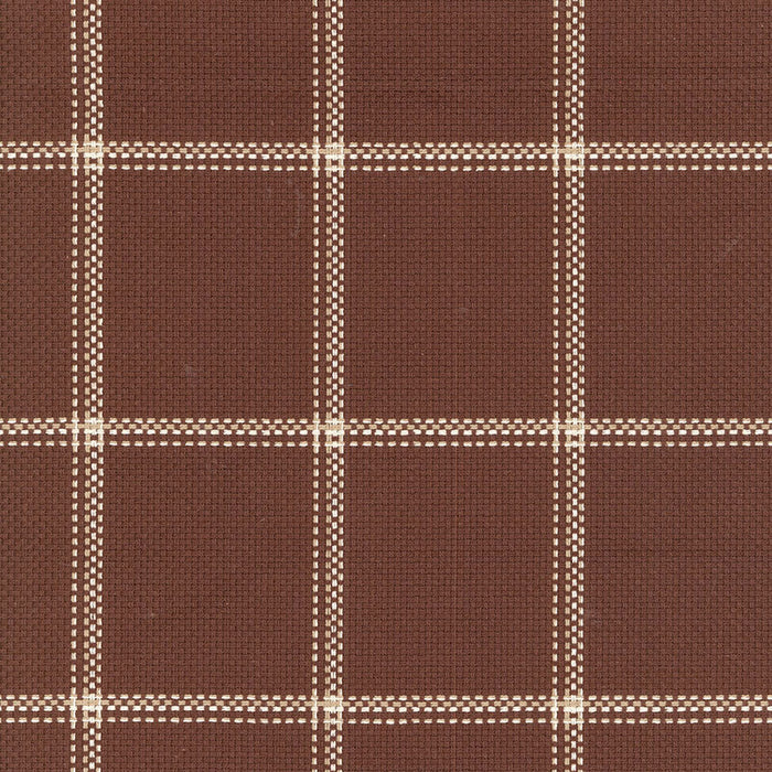 Schumacher Woodland Plaid Bark Fabric Sample 62413