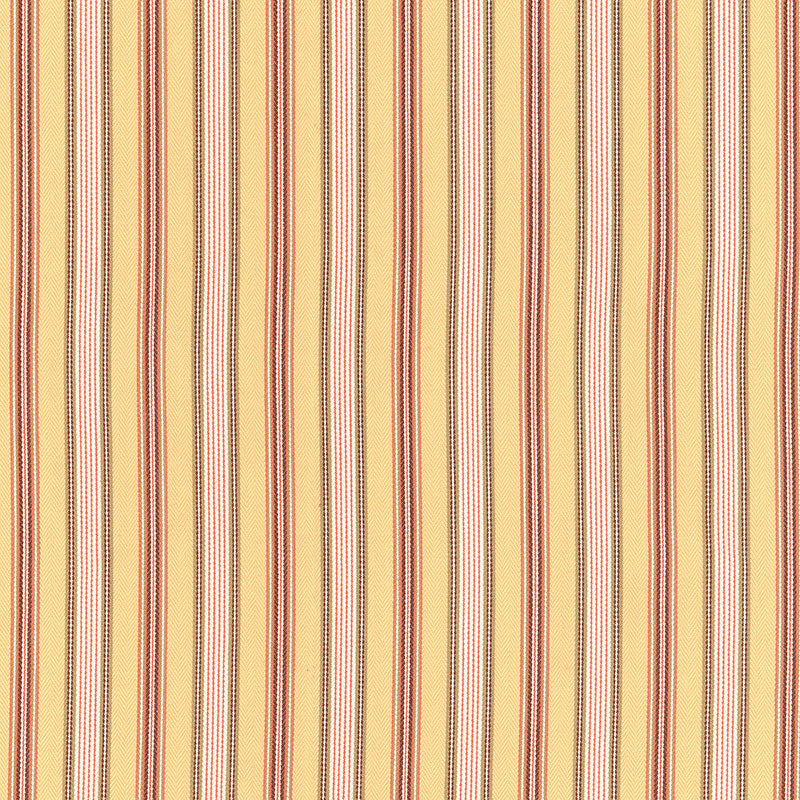 Schumacher Brook Stripe Maize Fabric 62471