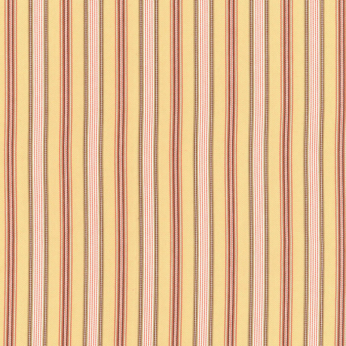 Schumacher Brook Stripe Maize Fabric 62471