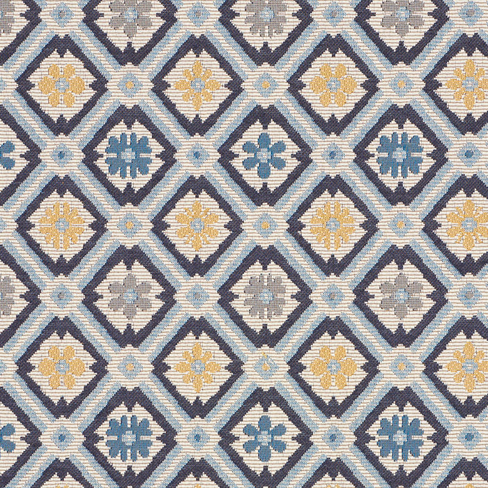 Schumacher Savonnerie Tapestry Blue Fabric Sample 62493