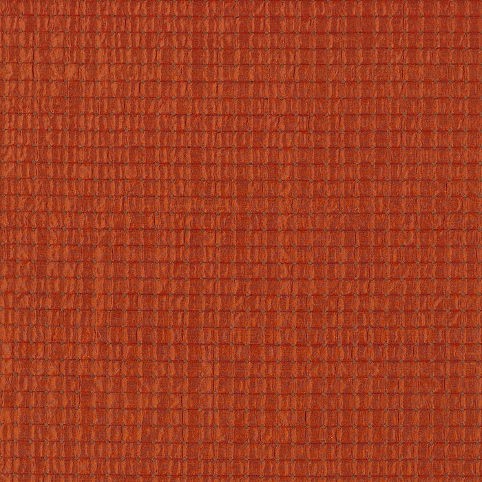 Schumacher Dotted Silk Weave Cinnamon Fabric Sample 62550