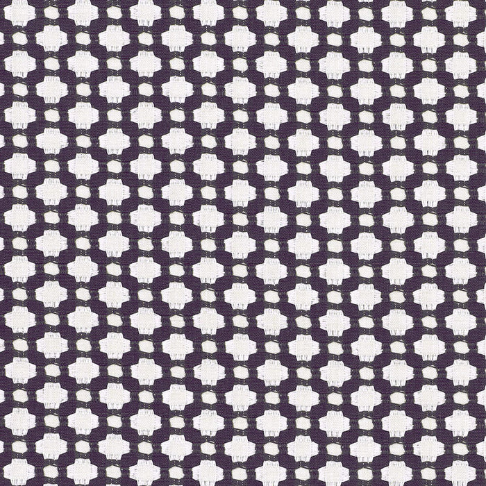 Schumacher Betwixt Charcoal/Ecru Fabric Sample 62610