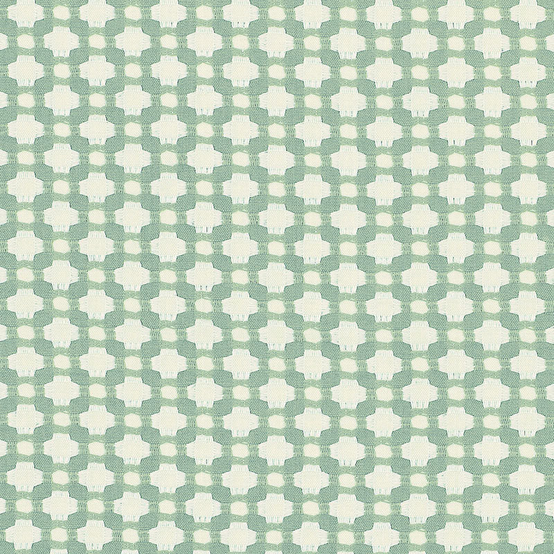 Schumacher Betwixt Water/Ivory Fabric 62615