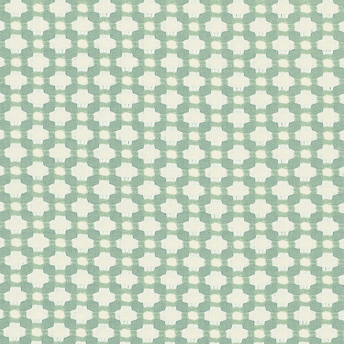 Schumacher Betwixt Water/Ivory Fabric 62615