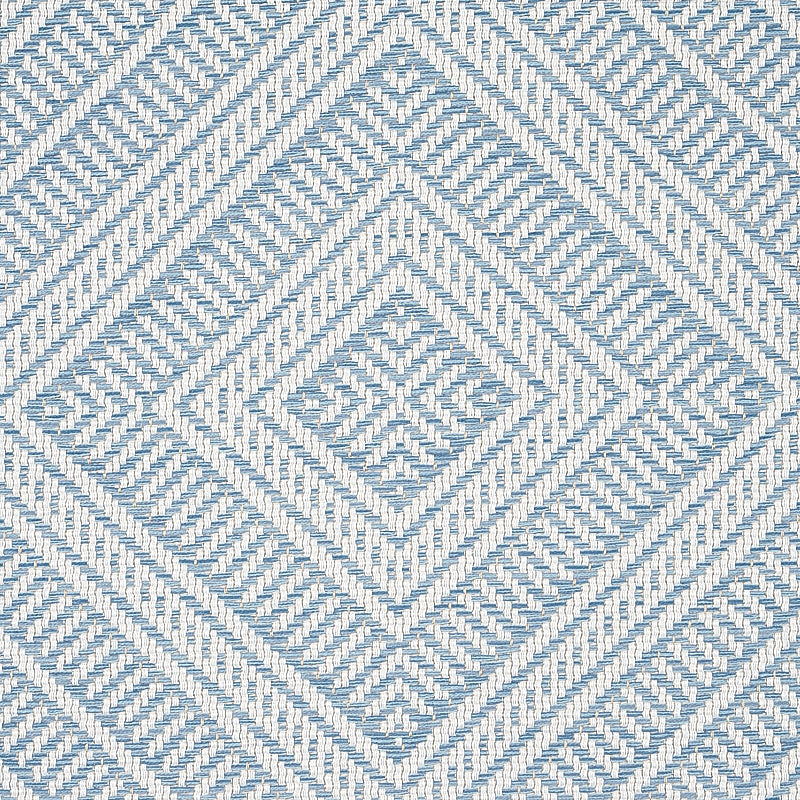 Schumacher Tortola Indoor/Outdoor Sky Fabric 62845