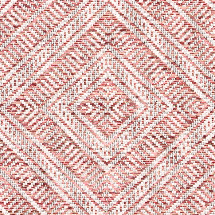 Schumacher Tortola Indoor/Outdoor Coral Fabric Sample 62847