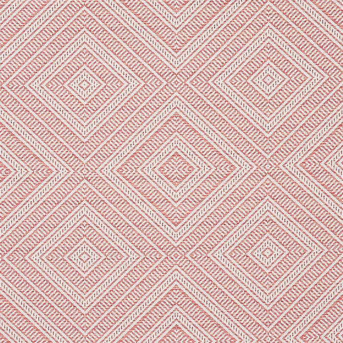 Schumacher Tortola Indoor/Outdoor Coral Fabric Sample 62847