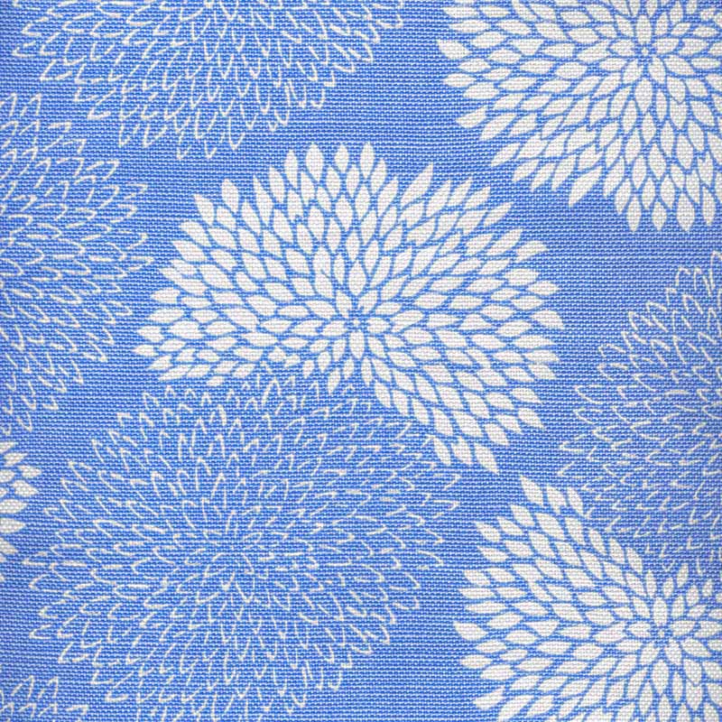 China Seas New Chrysanthemum Reverse French Blue Fabric 6295-03