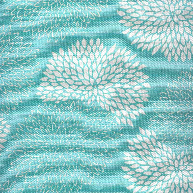 China Seas New Chrysanthemum Reverse Turquoise Fabric 6295-05