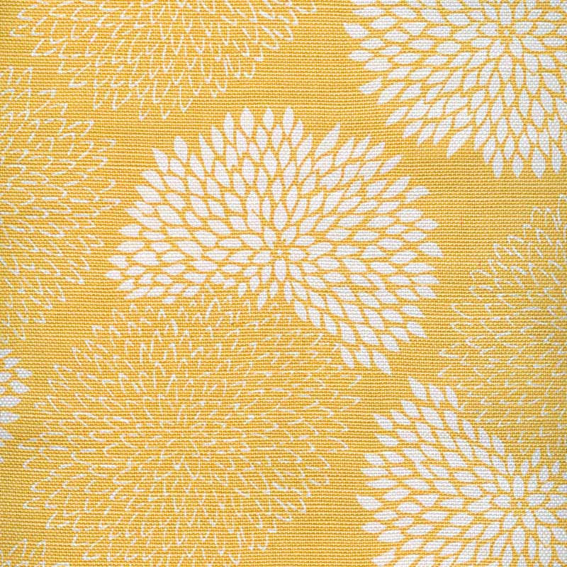 China Seas New Chrysanthemum Reverse Yellow Fabric 6295-08