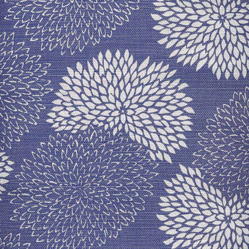 China Seas New Chrysanthemum Reverse Navy Fabric 6295-10