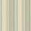 Schumacher Saratoga Cotton Stripe Aqua / Flax/ Mocha Fabric Sample 62962