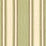 Schumacher Seneca Cotton Stripe Green Tea/Mocha Fabric Sample 62983