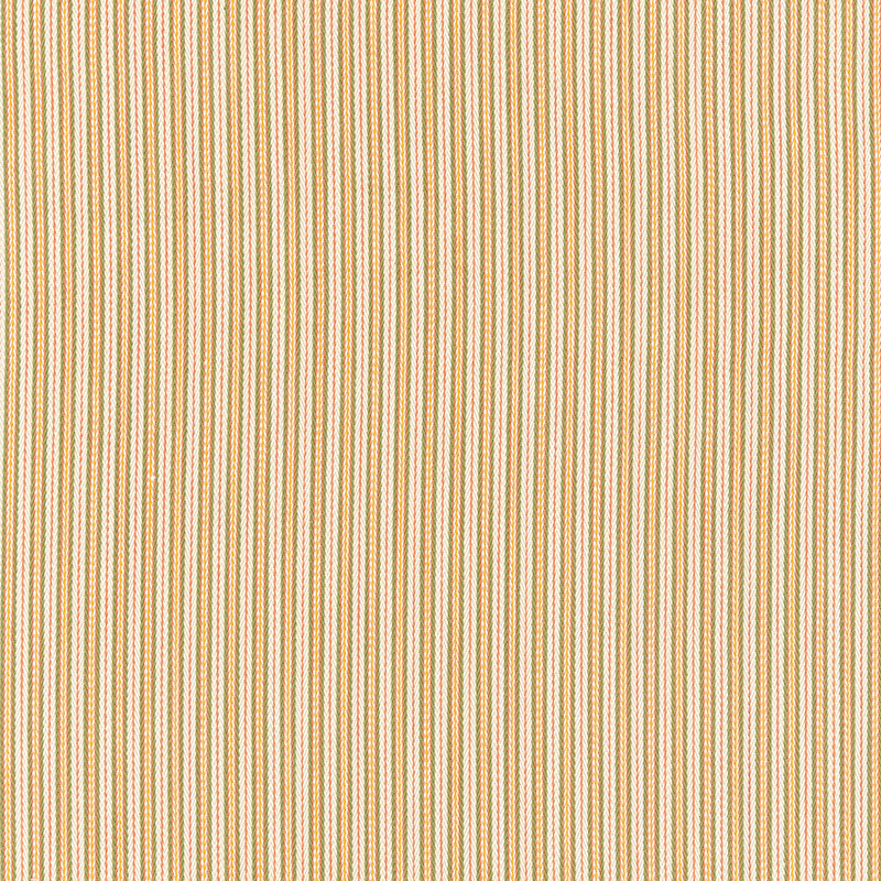 Schumacher Baker Cotton Stripe Ivory/Rose/Sage Fabric 63002