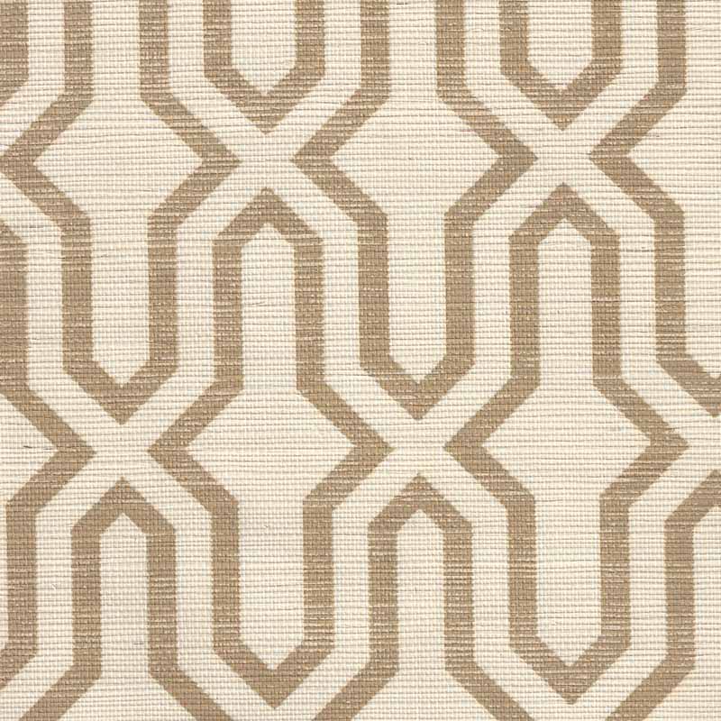 China Seas Gorrivan Fretwork Camel Wallpaper 6300R-CAMEL