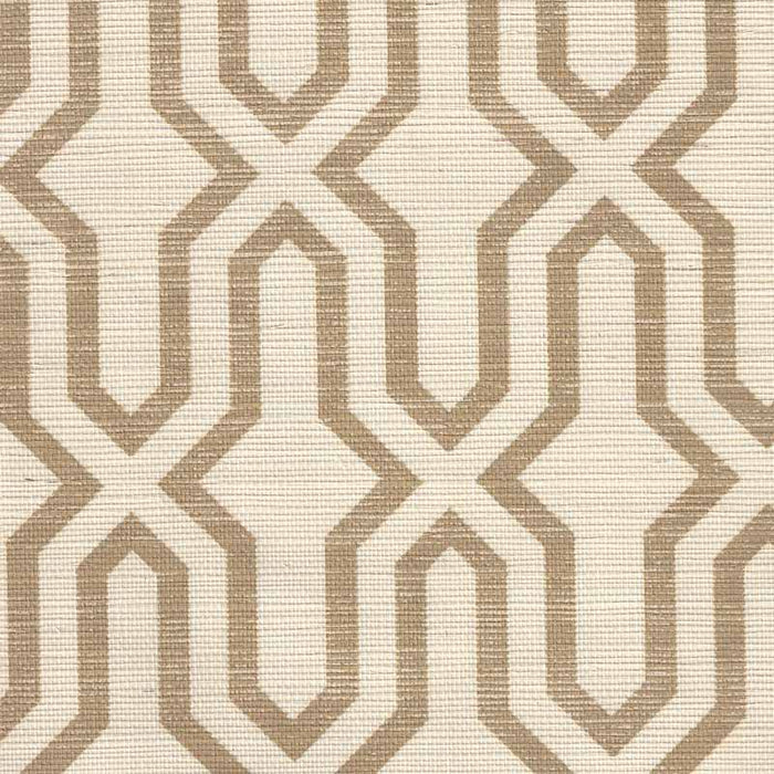 China Seas Gorrivan Fretwork Camel Wallpaper Sample 6300R-CAMEL