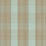 Schumacher Avon Gingham Plaid Mocha/Aqua Fabric 63023