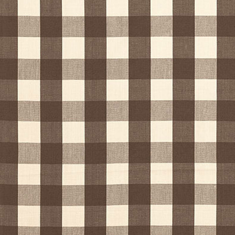 Schumacher Camden Cotton Check Java Fabric 63041