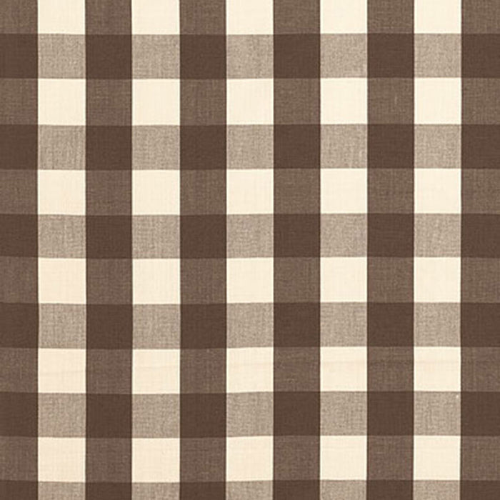 Schumacher Camden Cotton Check Java Fabric 63041