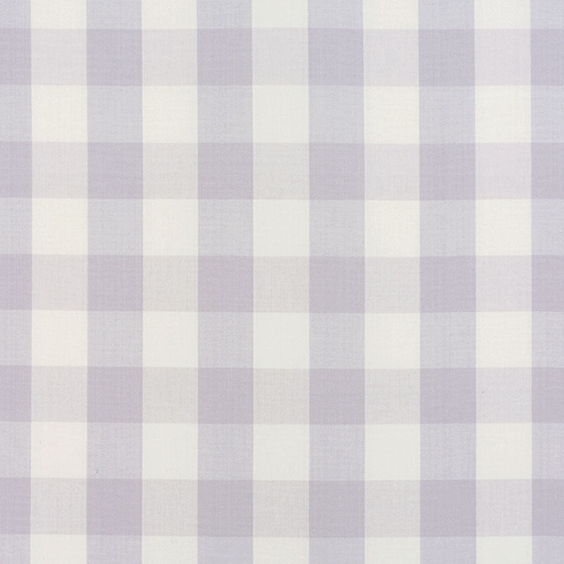 Schumacher Camden Cotton Check Lilac Fabric 63046