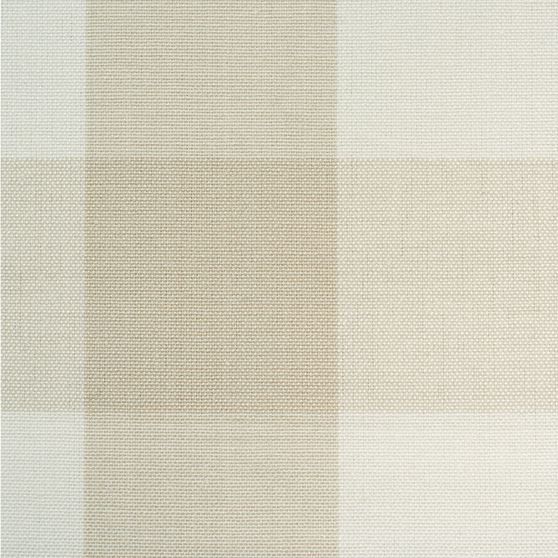 Schumacher Camden Cotton Check Natural Fabric 63049