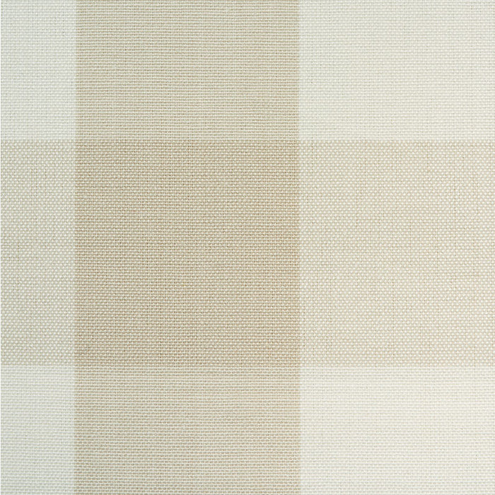 Schumacher Camden Cotton Check Natural Fabric 63049