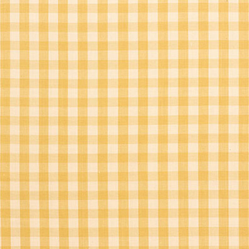 Schumacher Elton Cotton Check Straw Fabric 63052