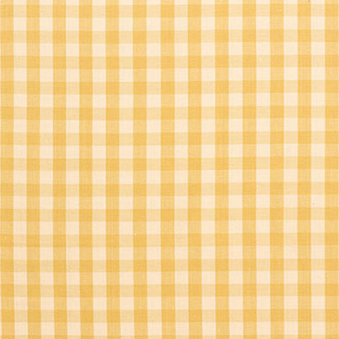 Schumacher Elton Cotton Check Straw Fabric 63052