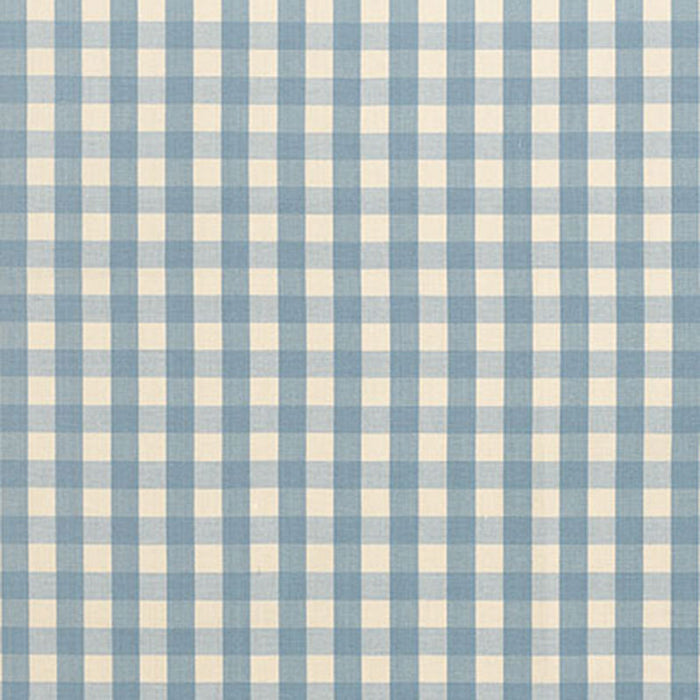 Schumacher Elton Cotton Check Chambray Fabric Sample 63058