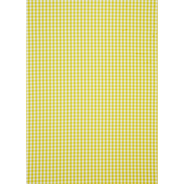 Schumacher Elton Cotton Check Yellow Fabric Sample 63069