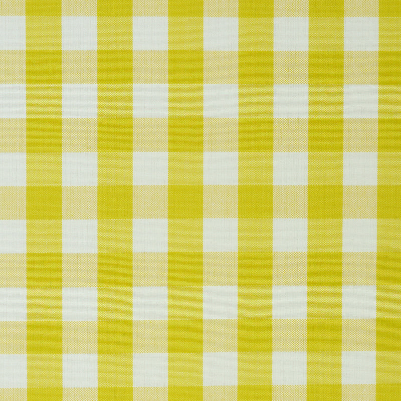 Schumacher Elton Cotton Check Yellow Fabric 63069