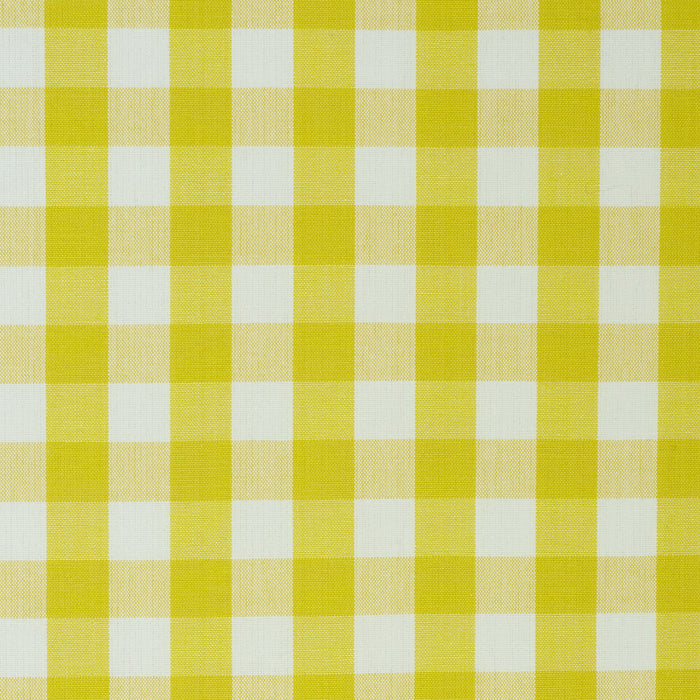 Schumacher Elton Cotton Check Yellow Fabric 63069