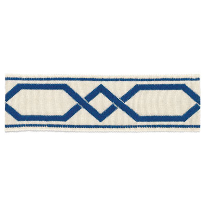 Schumacher Saint Tropez Braid Marine Trim Sample 63090