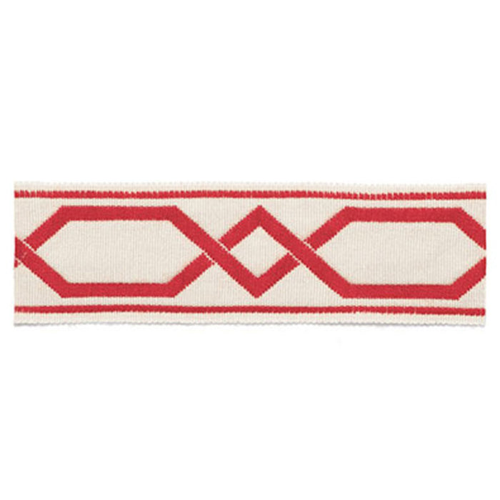 Schumacher Saint Tropez Braid Coral Trim Sample 63092