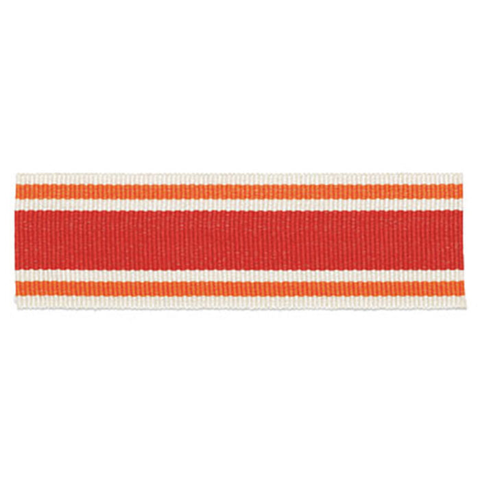 Schumacher Cabana Braid Coral Trim Sample 63132