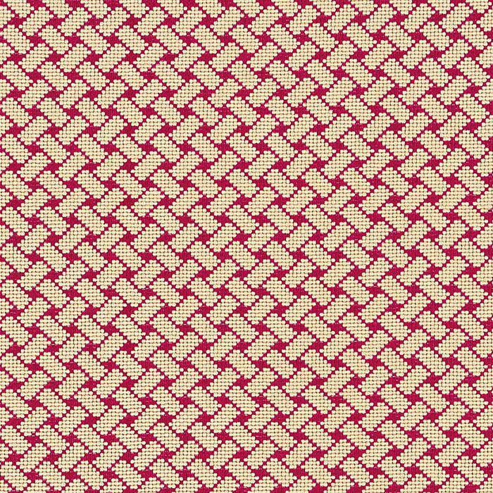 Schumacher Bristol Weave Epingle Carmine Fabric 63395