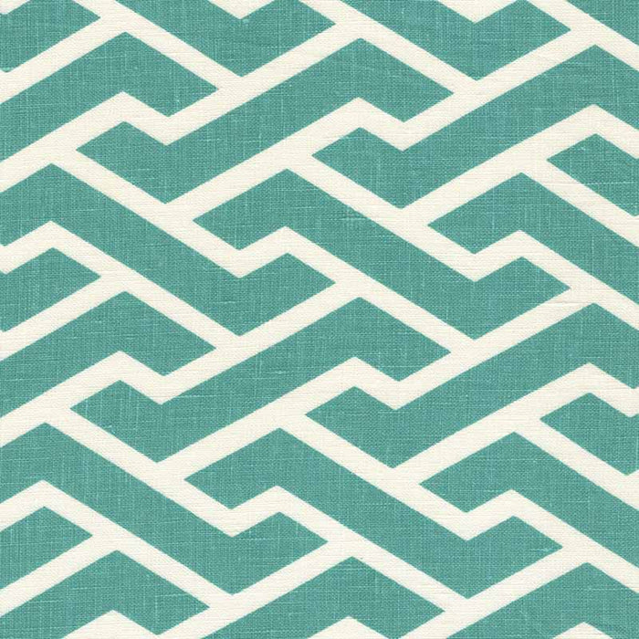 China Seas Aga Reverse Turquoise Fabric Sample 6345-07