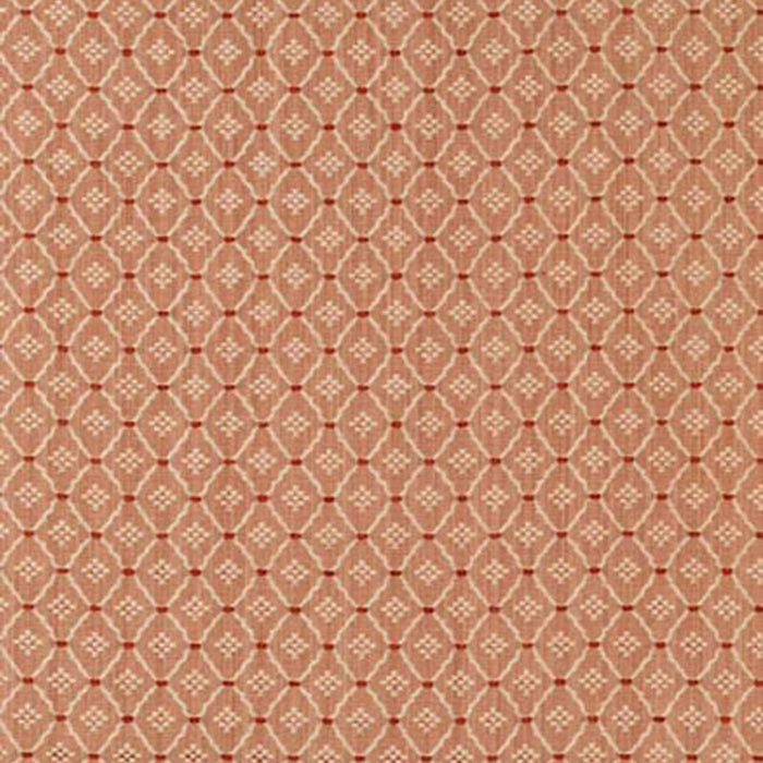 Schumacher Clifton Cotton Strie Coral Fabric Sample 63523