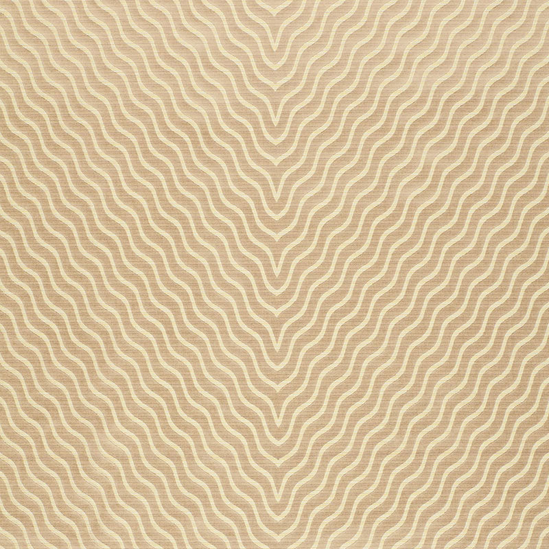 Schumacher Ripple Effect Champagne Fabric 63571