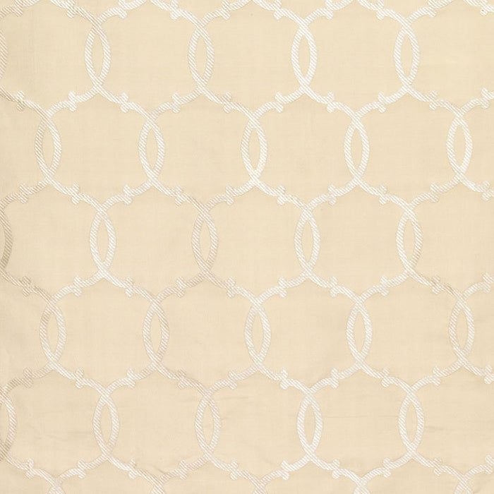 Schumacher Silk Tracery Alabaster Fabric Sample 63712