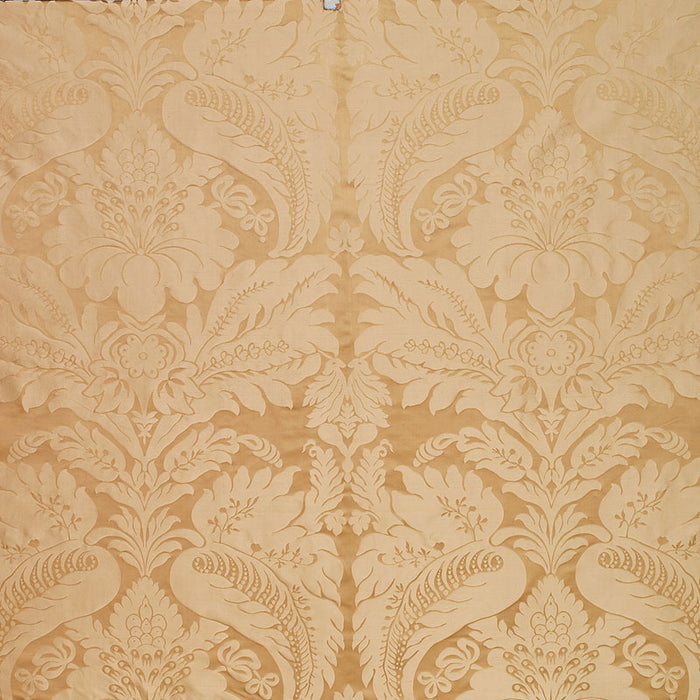 Schumacher Bennet Silk Damask Travertine Fabric Sample 63733