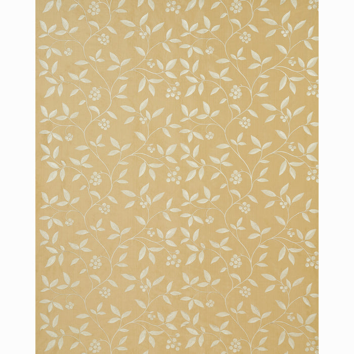 Schumacher Adelaide Embroidery Blonde Fabric Sample 64331