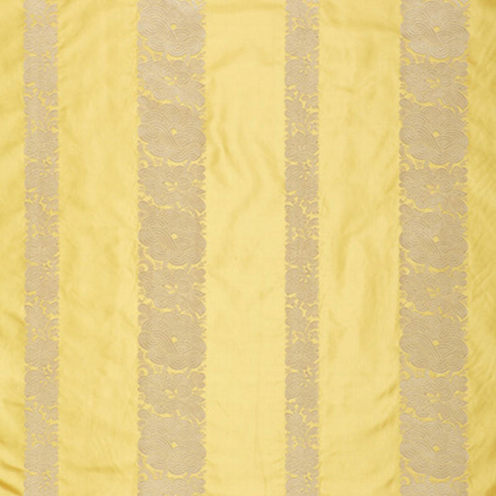 Schumacher Mandarin Silk Stripe Sunlight Fabric 64430