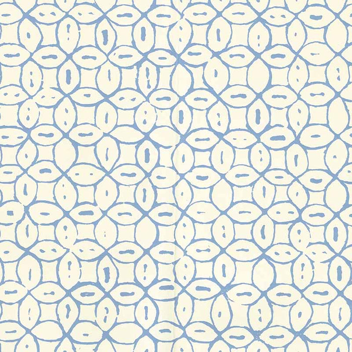 China Seas Melong Batik French Blue Wallpaper Sample 6450-01WP