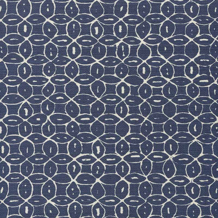 China Seas Melong Batik Reverse Navy Fabric Sample 6455-05