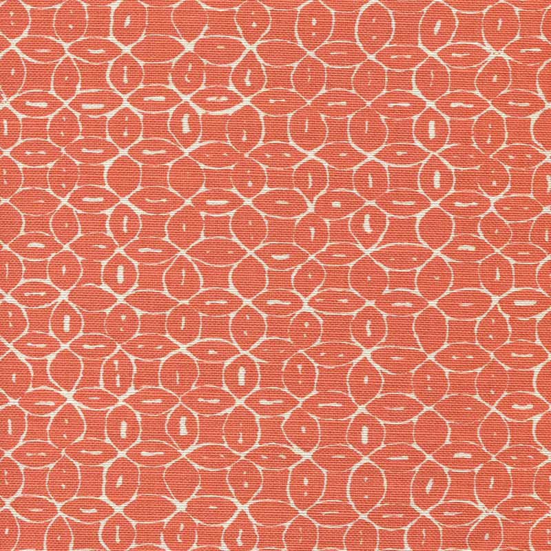 China Seas Melong Batik Reverse Orange Fabric Sample 6455-15