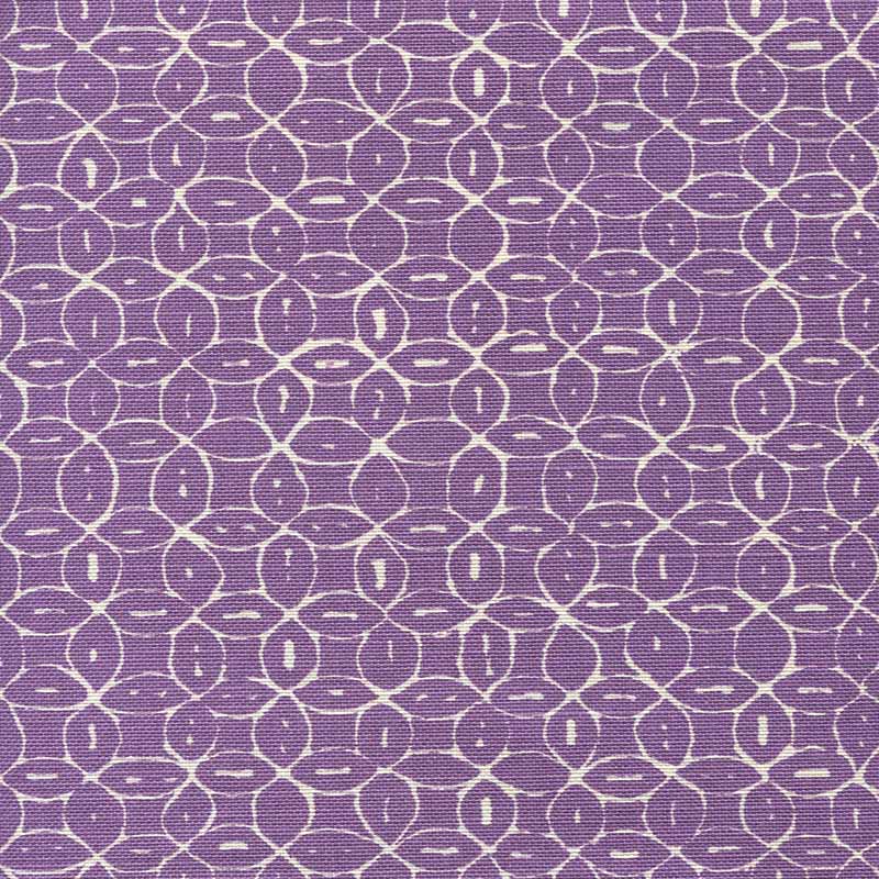 China Seas Melong Batik Reverse Purple Fabric Sample 6455-16