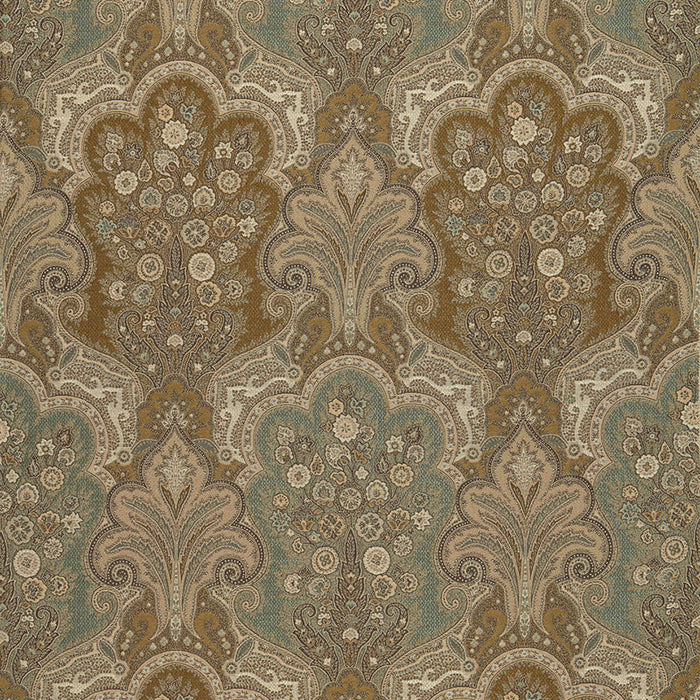 Schumacher New Castle Paisley Venetian Fabric Sample 64592