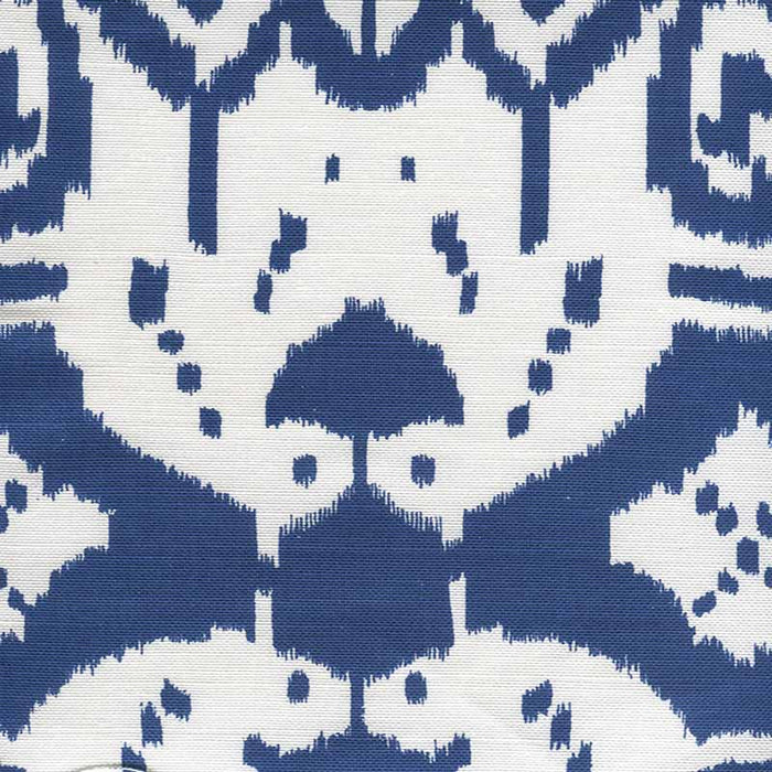 China Seas Island Ikat Dark Blue Fabric Sample 6460-01