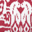 China Seas Island Ikat Dark Red Fabric Sample 6460-29